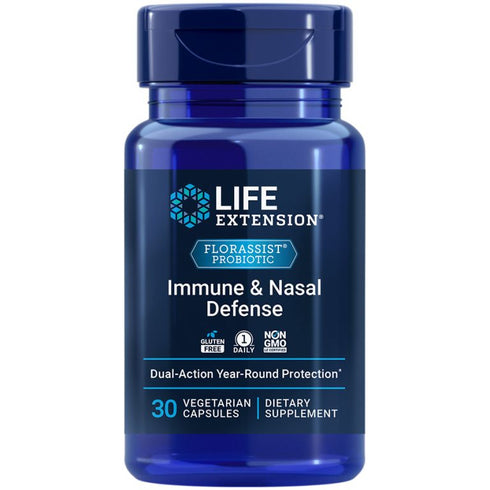 FLORASSIST Probiotic Immune & Nasal Defence 30 Capsules-Life Extension-Matakana Pharmacy